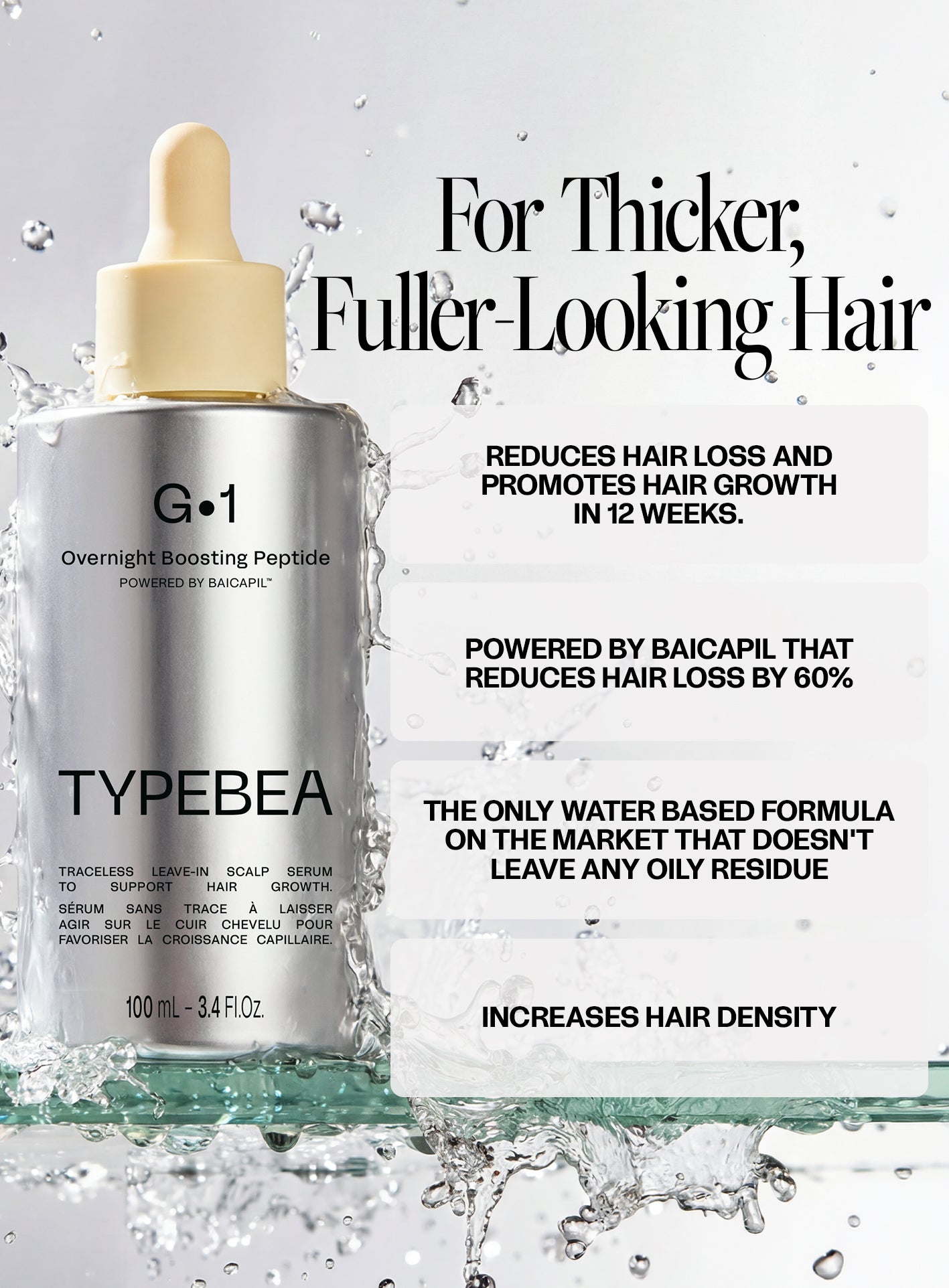 Overnight Boosting Peptide Hair Growth Serum