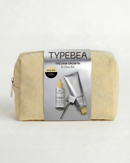 TYPEBEA Hair Growth & Gloss Kit: gift pack front
